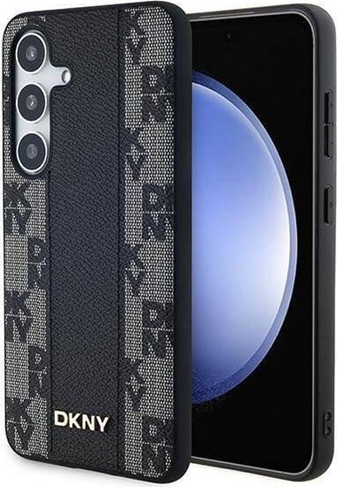 Picture of DKNY DKNY Leather Checkered Mono Pattern MagSafe - Etui Samsung Galaxy S24 (czarny)