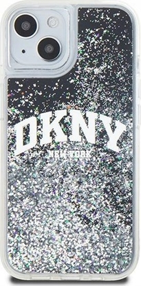 Attēls no DKNY DKNY Liquid Glitter Big Logo - Etui iPhone 15 Plus / 14 Plus (czarny)