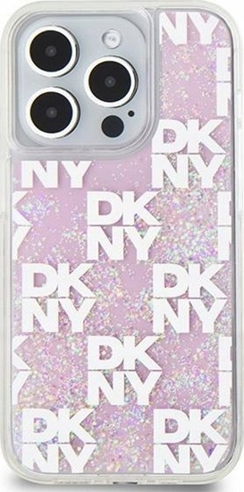 Picture of DKNY DKNY Liquid Glitter Multilogo - Etui iPhone 15 Pro (róowy)