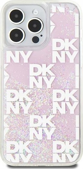 Picture of DKNY DKNY Liquid Glitter Multilogo - Etui iPhone 15 Pro Max (róowy)