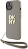 Picture of DKNY DKNY Wrist Strap Stock Logo - Etui iPhone 15 / 14 / 13 (beowy)