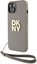 Изображение DKNY DKNY Wrist Strap Stock Logo - Etui iPhone 15 / 14 / 13 (beowy)