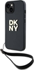 Изображение DKNY DKNY Wrist Strap Stock Logo - Etui iPhone 15 / 14 / 13 (czarny)