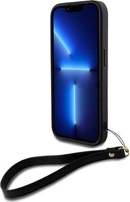 Attēls no DKNY DKNY Wrist Strap Stock Logo - Etui iPhone 15 Pro (czarny)