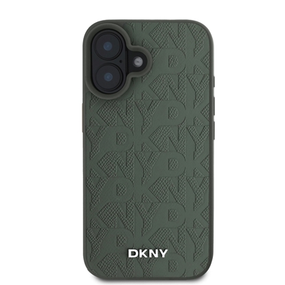 Attēls no DKNY PU Leather Grid Pattern Magsafe Case for Apple iPhone 16