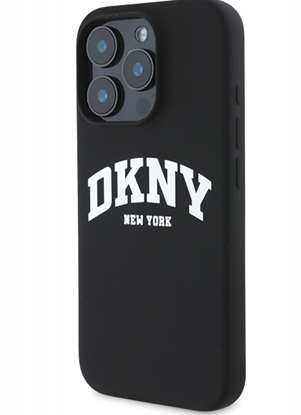 Attēls no DKNY Silicone White Printed Logo MagSafe Back Case for iPhone 16 Pro Max