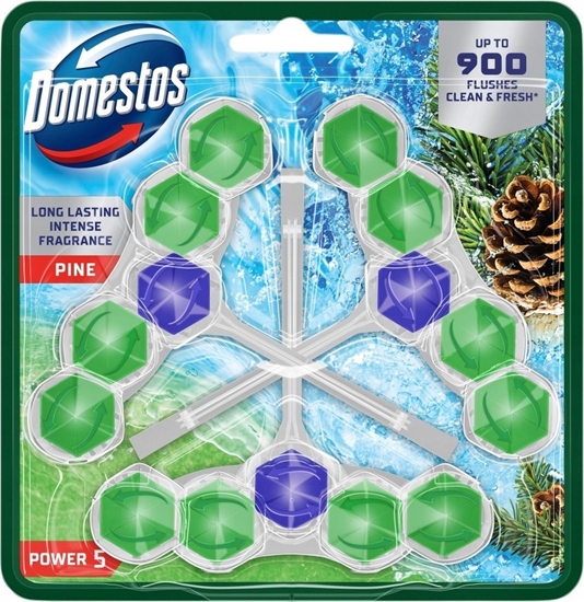 Picture of Domestos Zawieszka do WC Domestos Power 5 50g Pine (3)