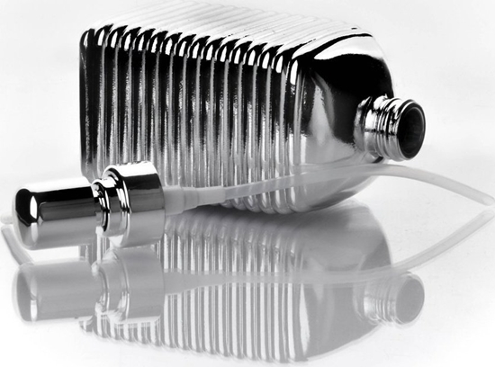 Picture of Dozownik do myda Bathlab TESSA Silver Dozownik h19cmx7.8cm