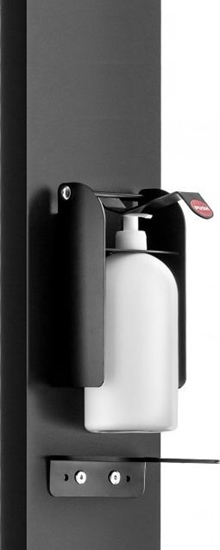 Picture of Dozownik do myda Tork Tork - Dozownik do dezynfekcji z butelk 1 l i ramieniem dozujcym, metalowy - Czarny