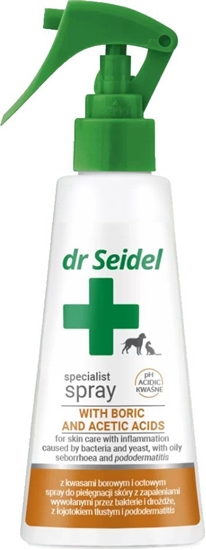 Изображение Dr Seidel Spray Dla Psa Kota Kwas Octowy i Borowy 100ml