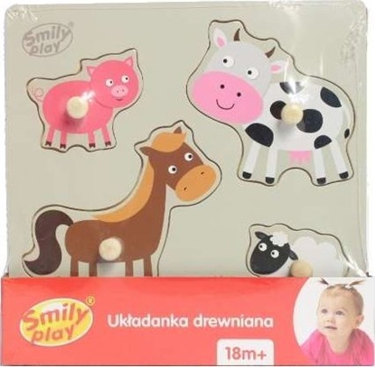 Изображение Drewniana Ukadanka Zwierzta wiejskie