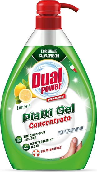 Изображение Dual Power DUAL Power ANTYBAKTERYJNY koncentrat do mycia naczy o zapachu cytryn 1L