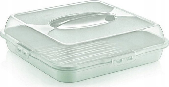 Picture of Dunya Pojemnik na ciasto pudeko kwadratowy 35cm zielony