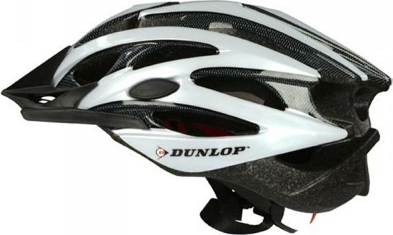 Picture of Dunlop Kask rowerowy regulowany biay Led r. M