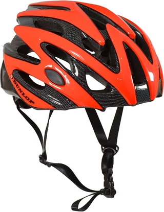 Picture of Dunlop Kask rowerowy regulowany czerwony Led r. M