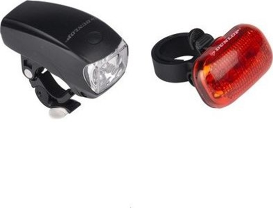 Picture of Dunlop Zestaw Lamp Rowerowych Led Przód i Ty Dunlop