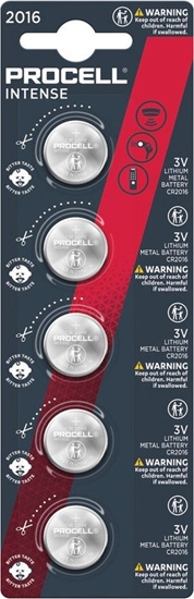Picture of Duracell CR 2016 PROCELL - Lithium-Knopfzelle 3 V 85 mAh 20x1.6 mm 5-er - CR2016 - 85 mAh