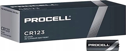 Attēls no Duracell Duracell Procell CR123 3V 1550mAh elementas, 10 vnt.