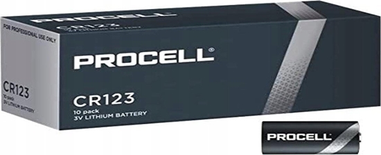 Picture of Duracell Duracell Procell CR123 3V 1550mAh elementas, 10 vnt.