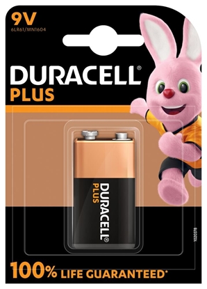 Изображение Duracell Plus 100 Battery 9V / MN1604 / 6LR61