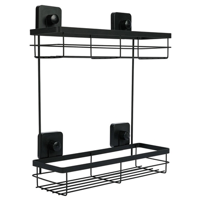 Attēls no Dušas plaukts 2 st.,Eisen, melns, 34x39.5x11cm