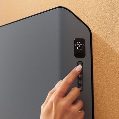 Изображение Duux Edge 2000 Smart Convector Heater 2000 W, Suitable for rooms up to 30 m², Gray, Indoor, Remote Control via Smartphone, IP24