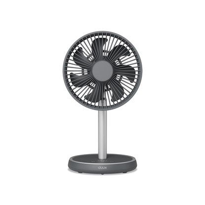Picture of Duux Fan | Rize Flex | Stand Fan | Grey | Diameter 21 cm | Number of speeds 4 | Oscillation | 10 W | No
