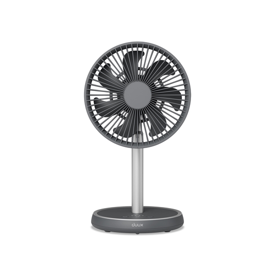 Изображение Duux Fan | Rize Flex | Stand Fan | Grey | Diameter 21 cm | Number of speeds 4 | Oscillation | 10 W | No