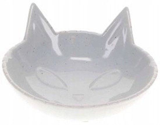 Picture of DUVO+ MISKA CERAMICZNA DLA KOTA 175ml     JASNOSZARA 14x14x6.5cm  15508