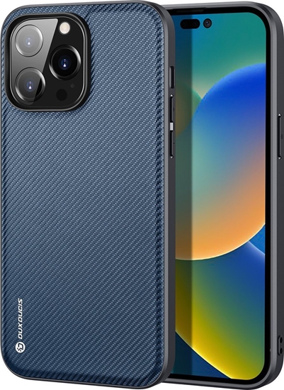 Изображение Dux Ducis Dux Ducis Fino etui pokrowiec pokryty nylonowym materiaem iPhone 14 Pro niebieski