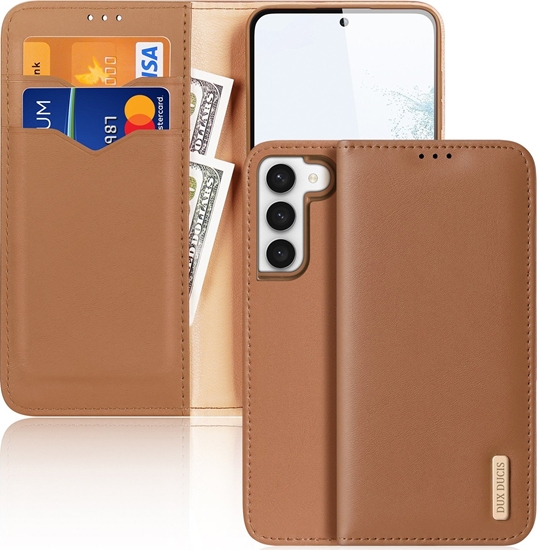 Picture of Dux Ducis Dux Ducis Hivo etui Samsung Galaxy S23+ pokrowiec z klapk portfel podstawka blokada RFID brzowe