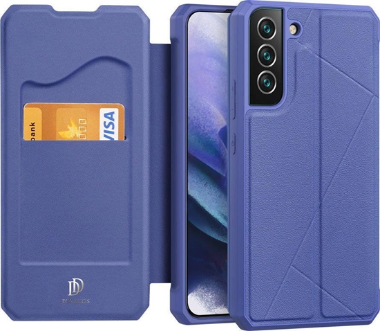 Изображение Dux Ducis DUX DUCIS Skin X kabura etui pokrowiec z klapk Samsung Galaxy S22+ (S22 Plus) niebieski