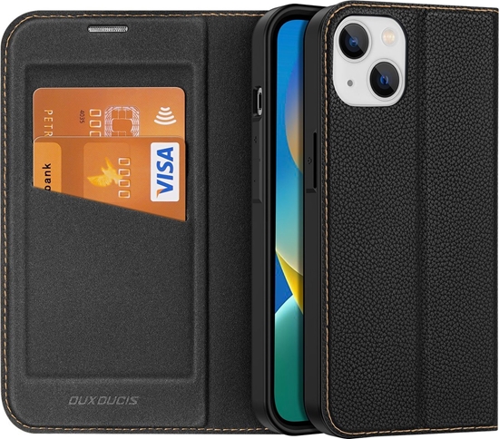 Picture of Dux Ducis Dux Ducis Skin X2 etui do iPhone 14 Plus pokrowiec z magnetyczn klapk czarny