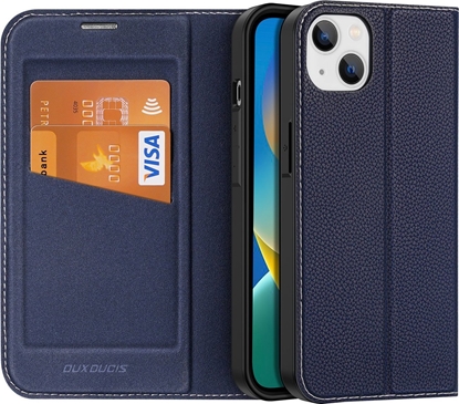 Attēls no Dux Ducis Skin X2 etui do iPhone 14 Plus pokrowiec z magnetyczn klapk niebieski