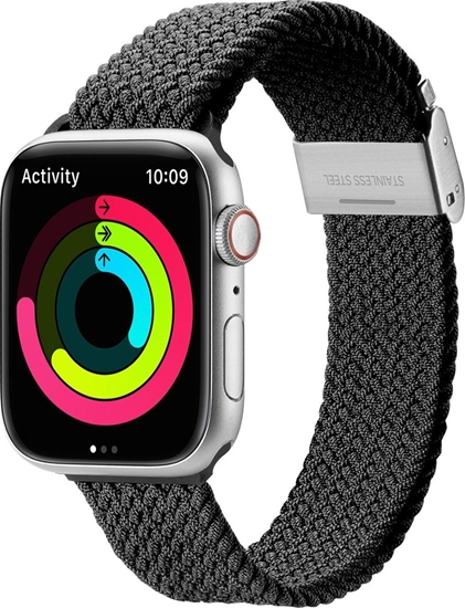 Picture of Dux Ducis Dux Ducis Strap (Mixture II Version) pasek Apple Watch Ultra, SE, 8, 7, 6, 5, 4, 3, 2, 1 (49, 45, 44, 42  mm) pleciona opaska bransoleta czarny