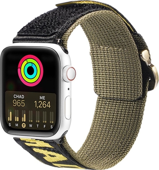Picture of Dux Ducis Dux Ducis Strap (Outdoor  Version) pasek Apple Watch Ultra, SE, 8, 7, 6, 5, 4, 3, 2, 1 (49, 45, 44, 42  mm) nylonowa opaska bransoleta óto-zielony