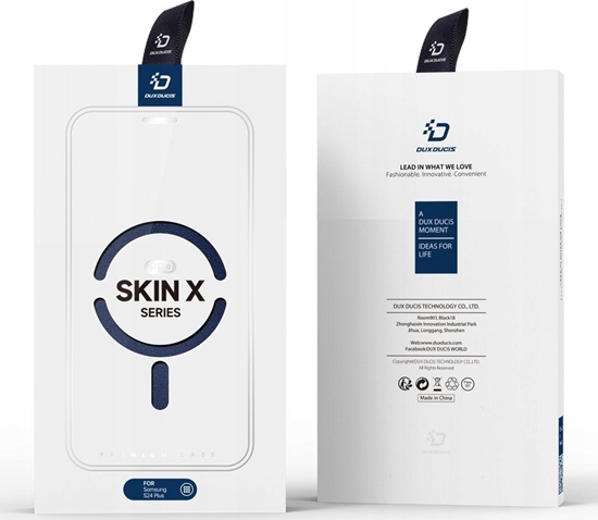 Picture of Dux Ducis Etui Skin X Pro do Samsung S24+ z magnetycznym ringiem i klapk - niebieskie