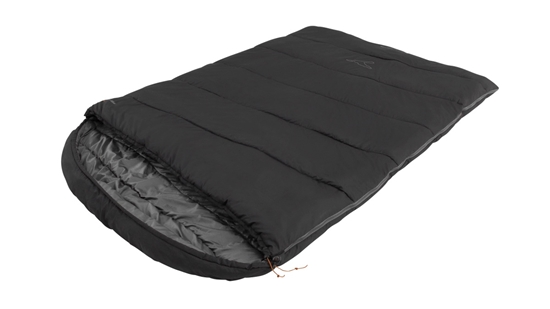 Picture of Easy Camp Raven Square Double 5°C | Sleeping Bag | 220 x 150 cm | -9 to 10 °C | Two-way open-end, L-shaped, autolock