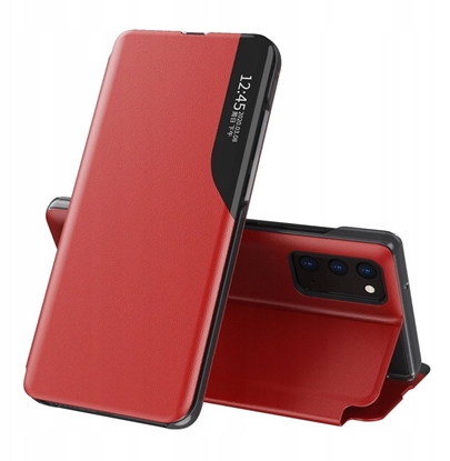 Attēls no Eco Leather View Case elegancki futera etui z klapk i funkcj podstawki Samsung Galaxy A72 4G czerwony