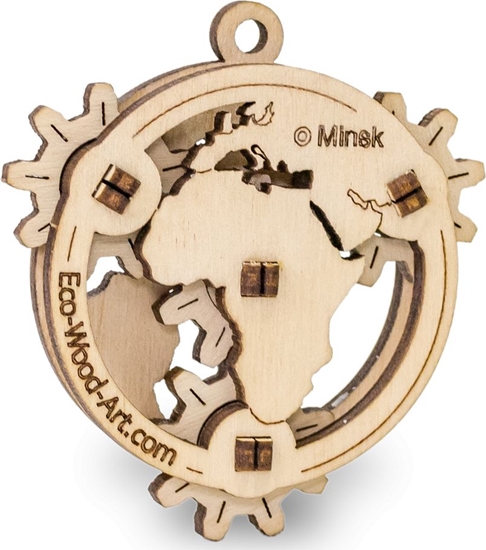 Picture of EcoWoodArt EWA Drewniane Puzzle 3D May Globus