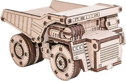 Attēls no EcoWoodArt EWA Drewniane Puzzle 3D Mini Belaz