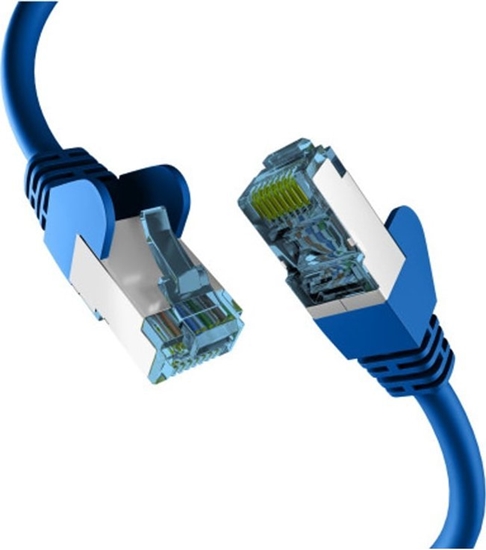 Picture of EFB EFB Netzwerkkabel CAT6a S/FTP PIMF mit CAT7 Rohkabel 10 Gigabit Ethernet Kupfer 20m blau