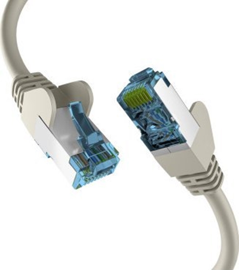 Изображение EFB EFB Netzwerkkabel CAT6a S/FTP PIMF mit CAT7 Rohkabel 10 Gigabit Ethernet Kupfer 50m grau
