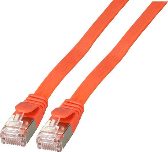 Picture of EFB EFB RJ45 Flachpatchkabel U/FTP, Cat.6A, PVC, 0,5m, rot