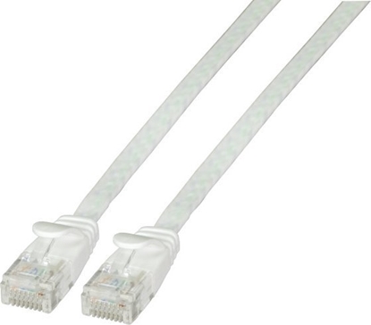 Picture of EFB EFB RJ45 Flachpatchkabel U/UTP, Cat.6A, PVC, 0,25m, weiß