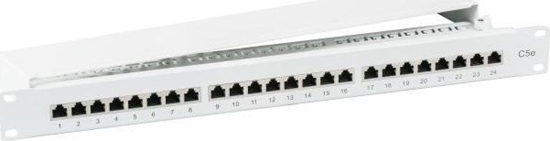 Picture of EFB Patch panel 1U 24x RJ45 Cat. 5e STP (37668.1M)