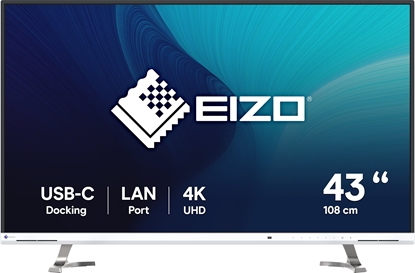 Изображение EIZO EV4340X 42.5" IPS 16:9 3840X2160 USB-C/94W RJ45 (WHITE)