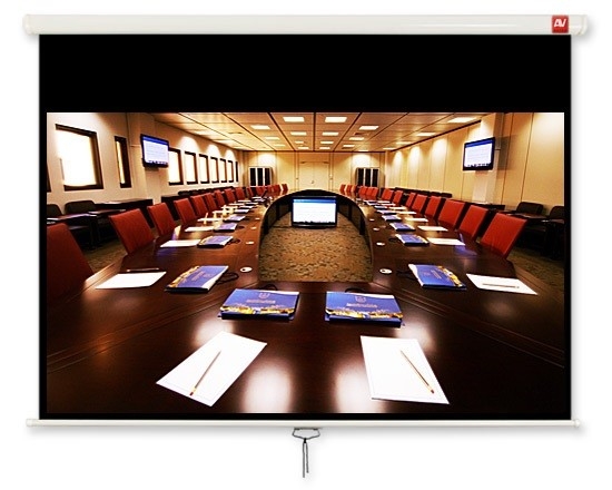 Picture of Ekran ścienny ręczny Cinema Pro 240 (16:9, 240x200cm, powierzchnia biała, matowa, SRC)