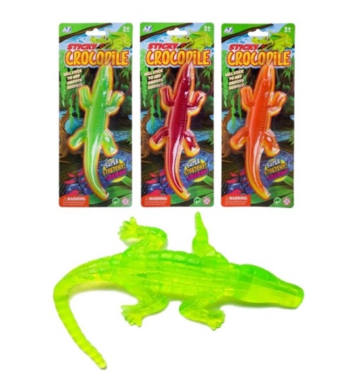 Picture of Elastīga (līpošā) rotaļlieta Krokodils dažādas HW23010359
