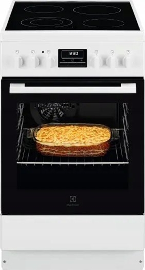 Picture of Electrolux 500 SurroundCook elektriskā plīts ar elektrisko cepeškrāsni, balta, 50cm